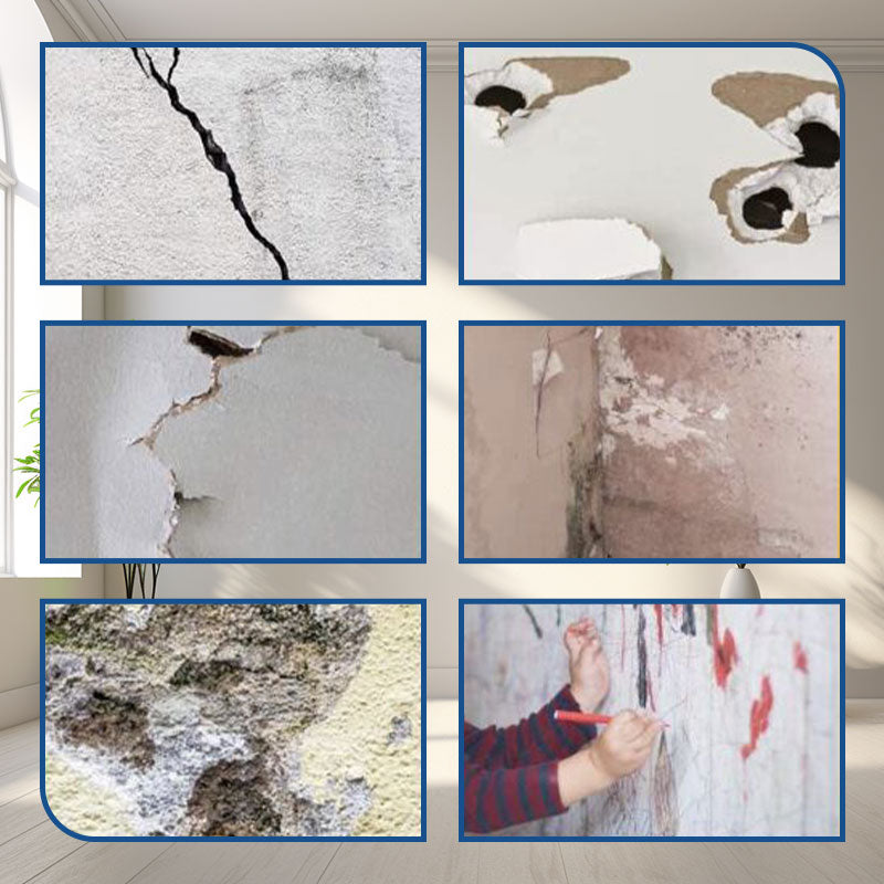 🛠️ 72 % RABATT NÅ! ⚡ Effektivt reparasjonssett for gipsvegger med skrape – Høy heft, enkel betjening og alt-i-ett-design 🧰