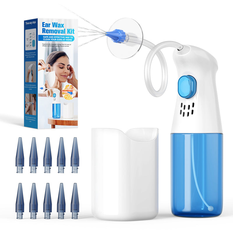 👂 HOT SALE! ⚡ Ørevoksfjerningssett – Sikkert og skånsomt, gjenbrukbar silikonskje, enkel å bruke, effektiv og hygienisk for rengjøring av ørene ✨