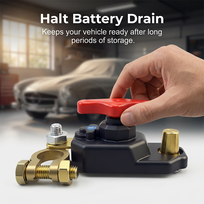Universell roterende batterifrakoblingsbryter