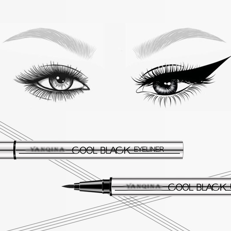 ✨ Vanntett, flekkfri eyeliner – 24 timers intens svart presisjon! ✨