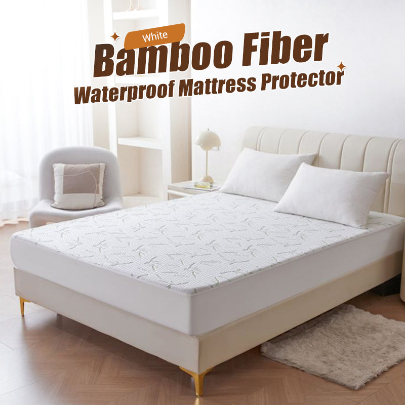 🛏️ 50 % RABATT! 🌿 Vanntett madrassovertrekk av bambusfiber – Pustende, allergivennlig og perfekt for et rent og behagelig sovemiljø 🛌