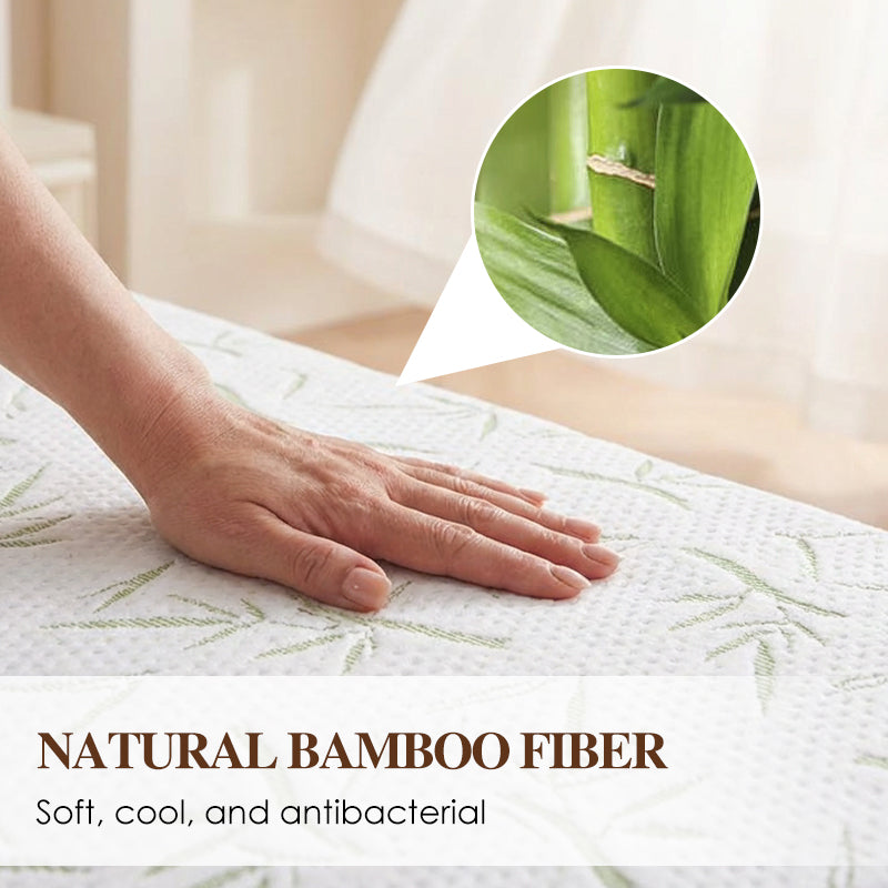🛏️ 50 % RABATT! 🌿 Vanntett madrassovertrekk av bambusfiber – Pustende, allergivennlig og perfekt for et rent og behagelig sovemiljø 🛌