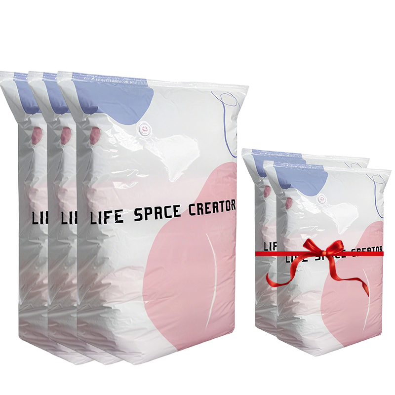 Store vakuumkompresjonsposer til oppbevaring – uten pumpe 🧳✨📦