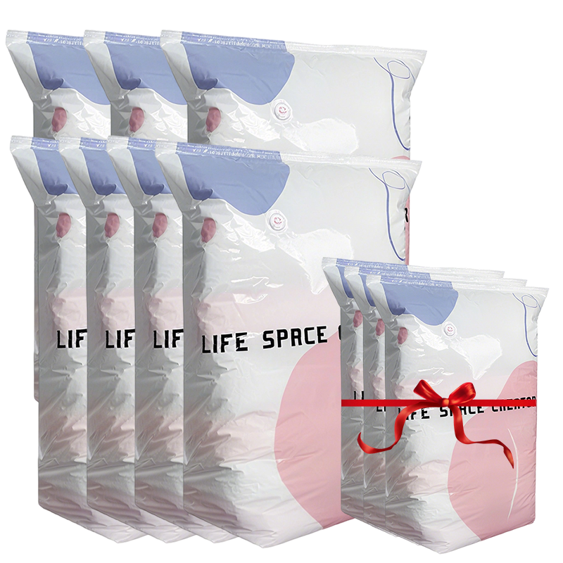 Store vakuumkompresjonsposer til oppbevaring – uten pumpe 🧳✨📦