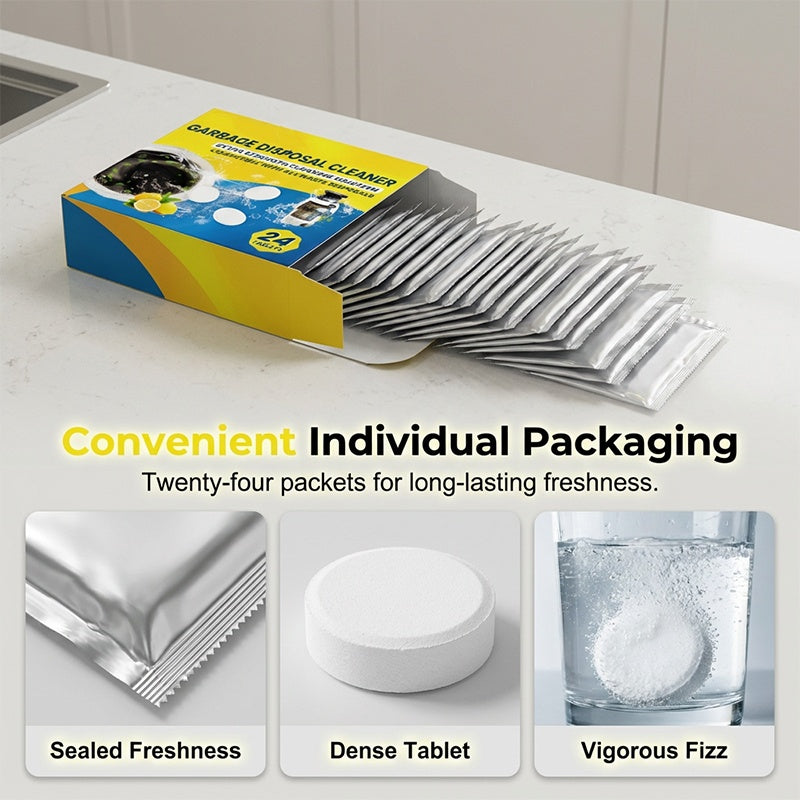 Kitchen Sink Drain Cleaner & Deodorizer Tablets