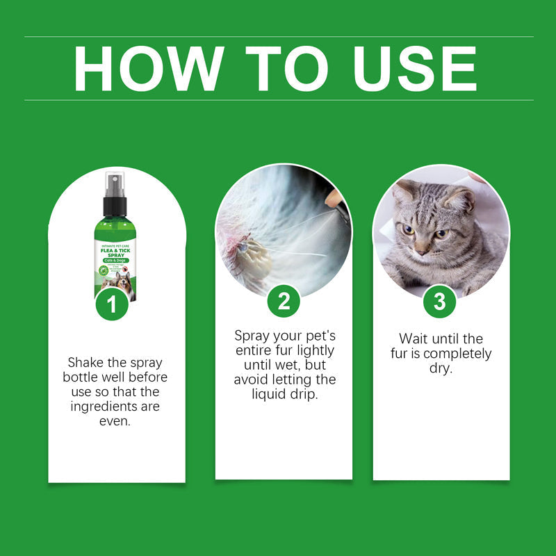 🍃Naturlig loppe- og flåttspray for hunder og katter🐾 Hold ditt kjære kjæledyr fritt for skadedyr