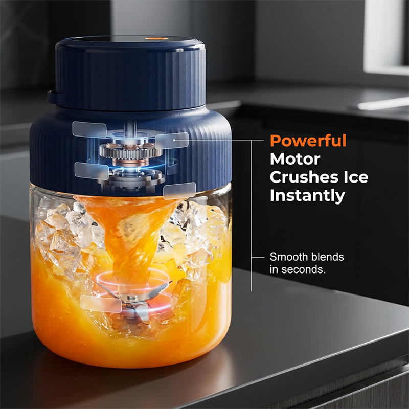 🔥 SALG 50% RABATT! ✨ 1300ml Stor Bærbar Blender 🍹 Friskhet uansett hvor du drar