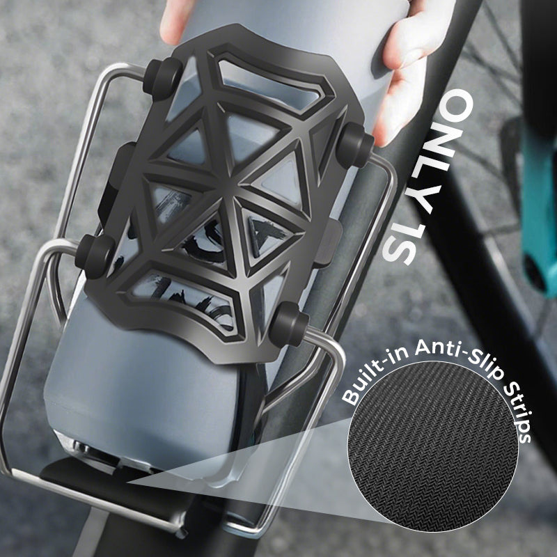 Adaptive sykkelflaskeholder