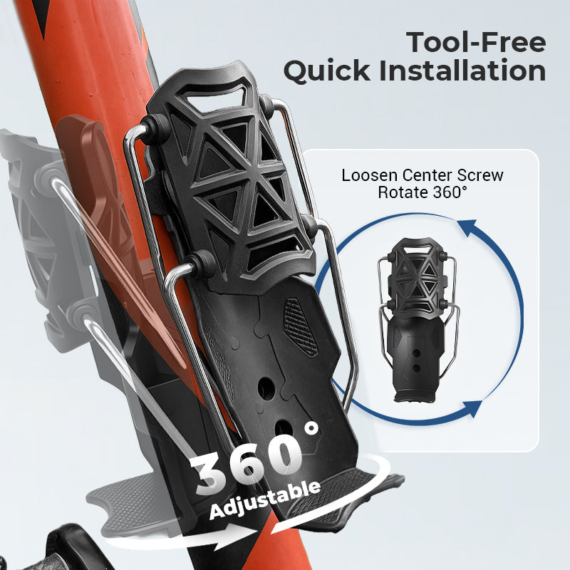 Adaptive sykkelflaskeholder