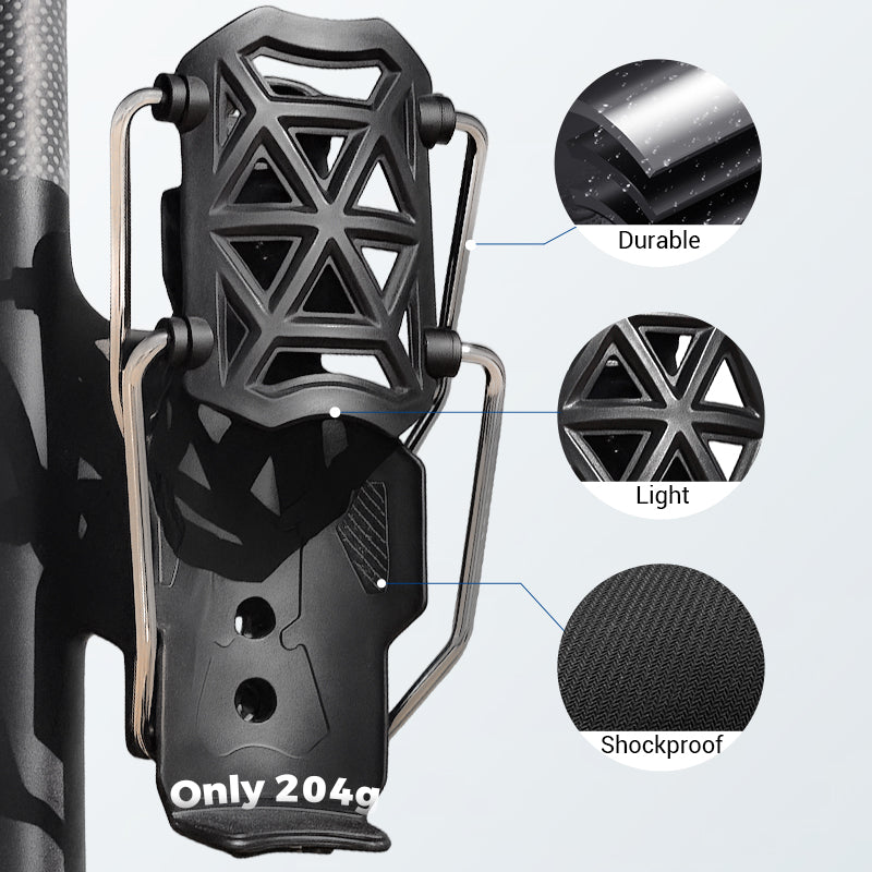 Adaptive sykkelflaskeholder