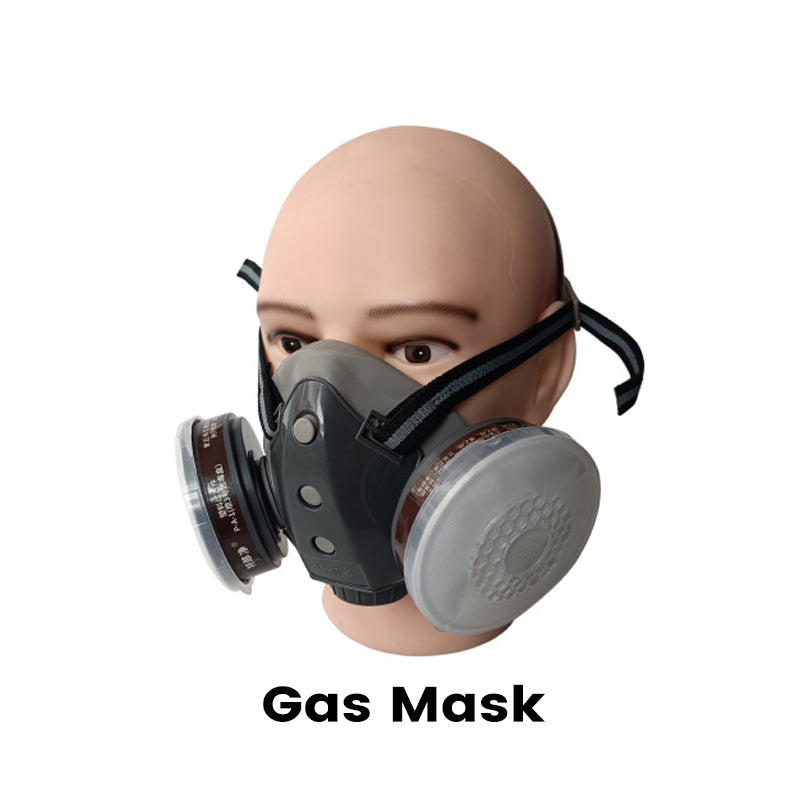 🔥 Begrenset tid 50% avslag! 🔥Aktiverte karbon anti-støv gassmaske med dobbel tank