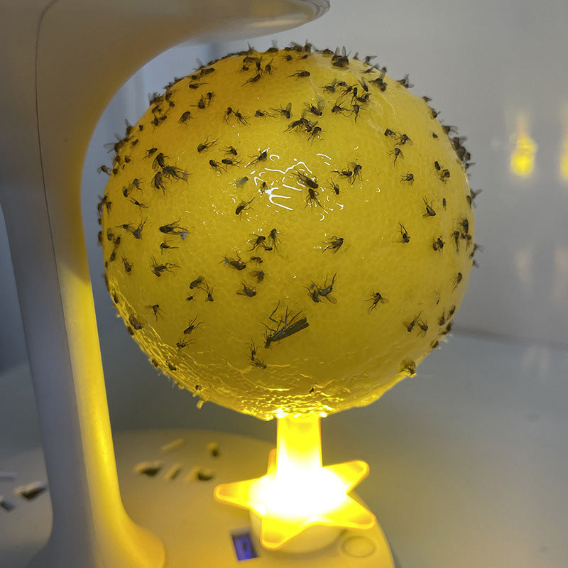 ⏰🎁Selvklebende fruktfluefelle i form av en ball med stativ og LED