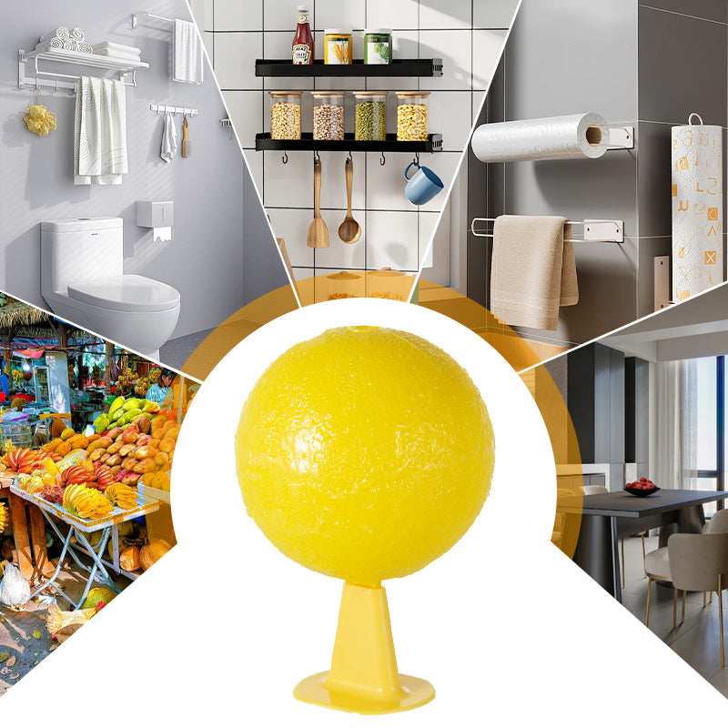 ⏰🎁Selvklebende fruktfluefelle i form av en ball med stativ og LED