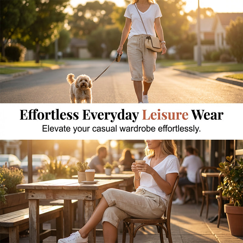 👖 50 % RABATT I BEGRENSET TID! ✨Capris i bomull og lin til dame