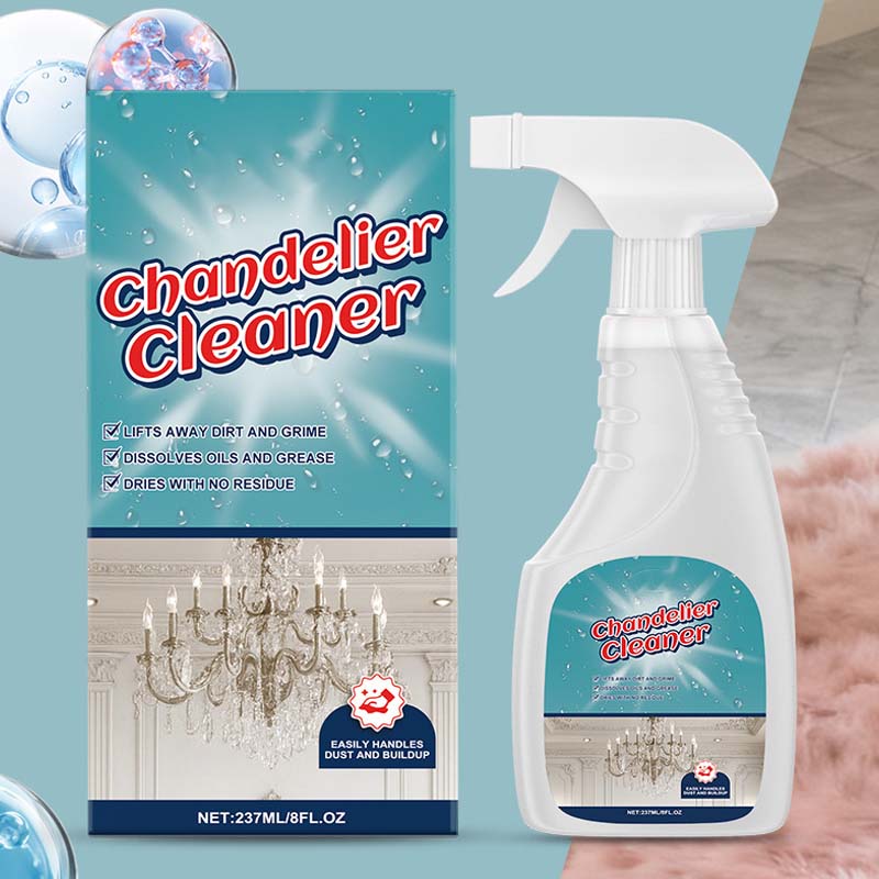 🥳2026 VARMT SALG🥳💞50 000+ SOLGT!✨💦 50 % RABATT! Rengjøringsspray for lysekrone – Fjerner støv og flekker fra krystall/metall. Ingen skrubbing, ingen rester. Beskytt lysekronens glans. En delikat jobb gjort enkelt! 💎🛡️
