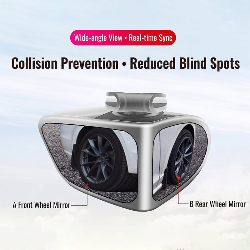 Dobbel linse 360° justerbart blindsonespeil