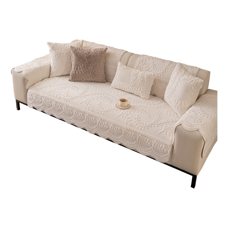 📢 50 % RABATT! Sofatrekk i imitert kaninpels med sklisikring 🛋️