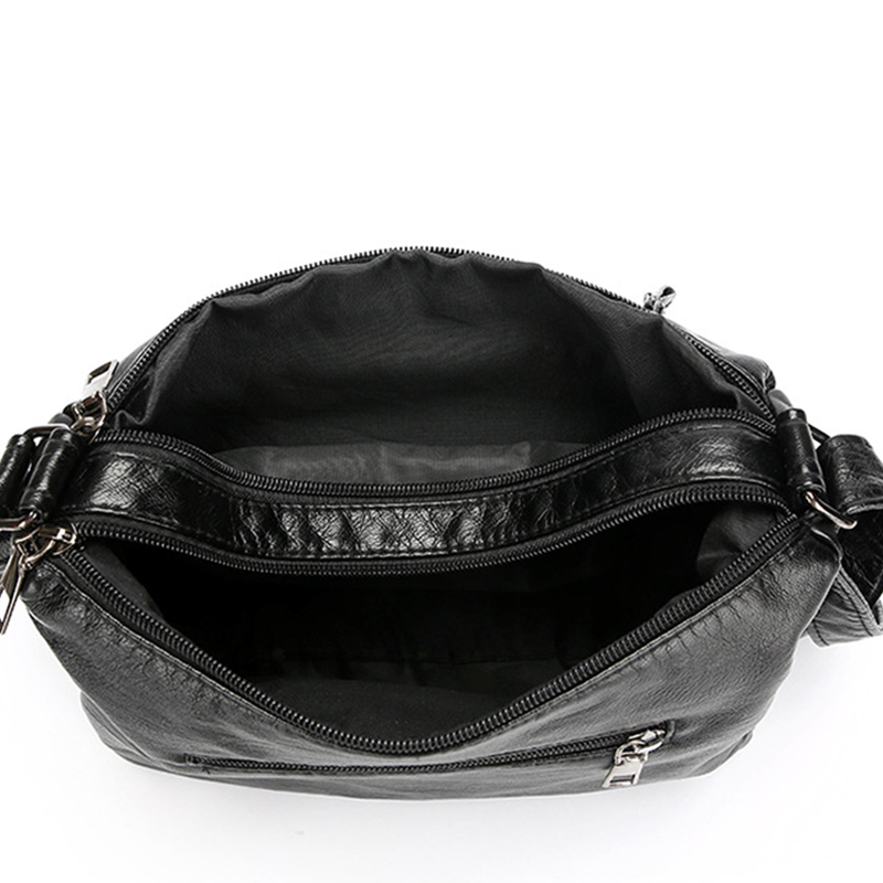📢📢48 % RABATT!! ⏰Myk crossbody-veske i PU-skinn med flere lommer til dame