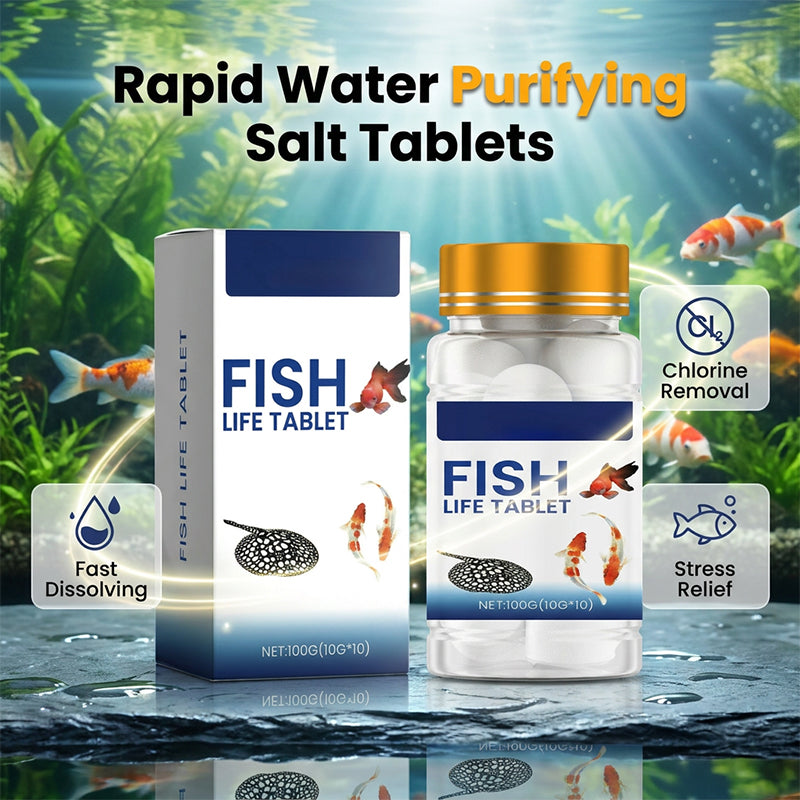 ⏰Tidsbegrenset kampanje 50 % RABATT🔥🎁Akvariumpleie-salttabletter