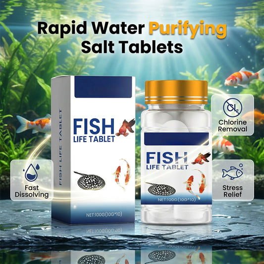 ⏰Tidsbegrenset kampanje 50 % RABATT🔥🎁Akvariumpleie-salttabletter