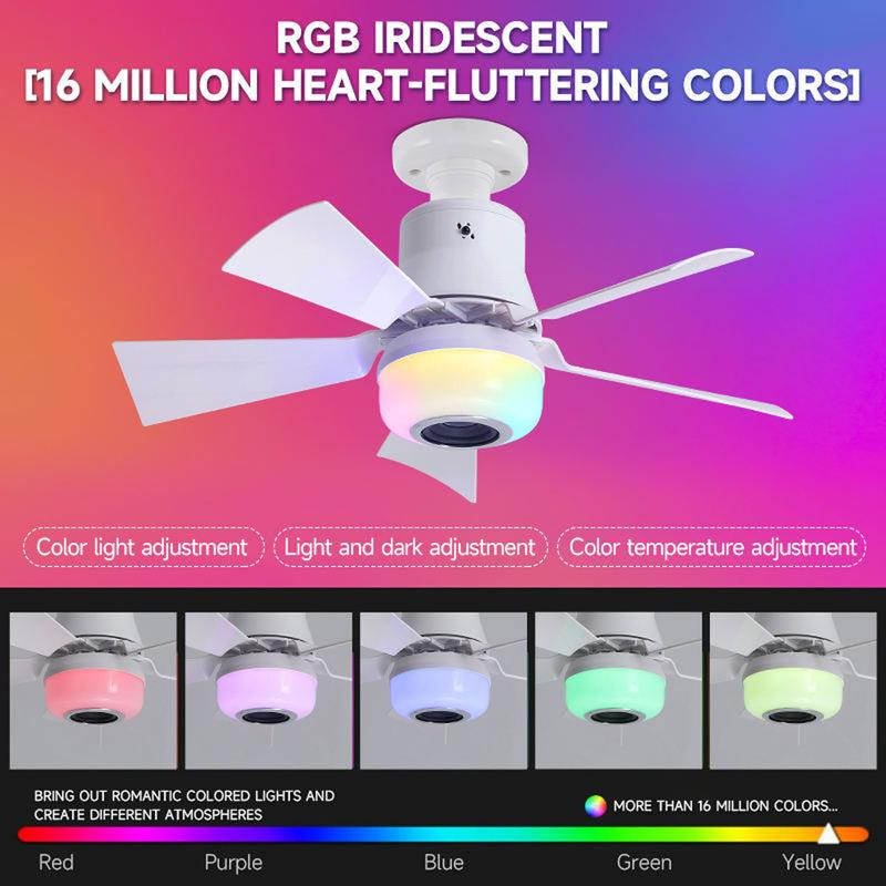 Smart Takvifte med RGB-lys og Bluetooth-høyttaler