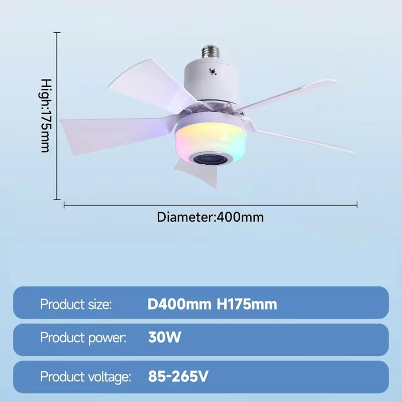 Smart Takvifte med RGB-lys og Bluetooth-høyttaler