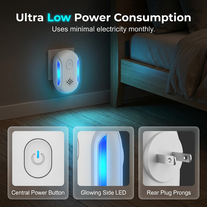 Ultralyd skadedyravviser plug-in-enhet