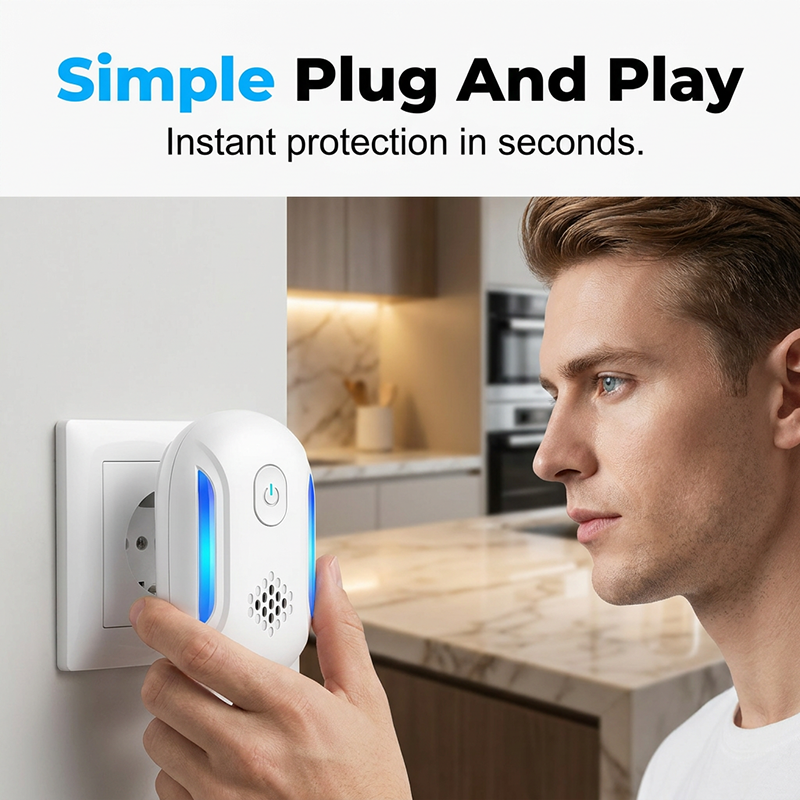 Ultralyd skadedyravviser plug-in-enhet