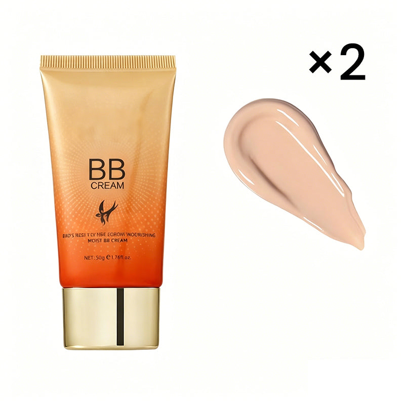 💧🌸 Fuktighetsgivende BB-krem – Feilfri, naturlig finish, lett dekkevne. Fukter og jevner ut hudtonen. Perfekt for daglig bruk! ✨💄