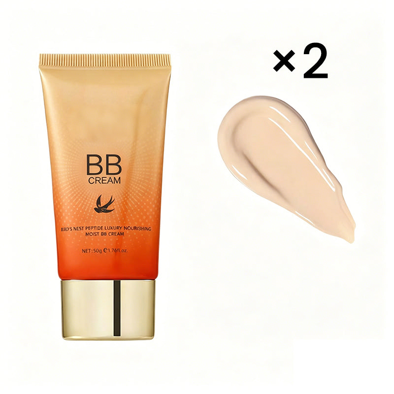 💧🌸 Fuktighetsgivende BB-krem – Feilfri, naturlig finish, lett dekkevne. Fukter og jevner ut hudtonen. Perfekt for daglig bruk! ✨💄