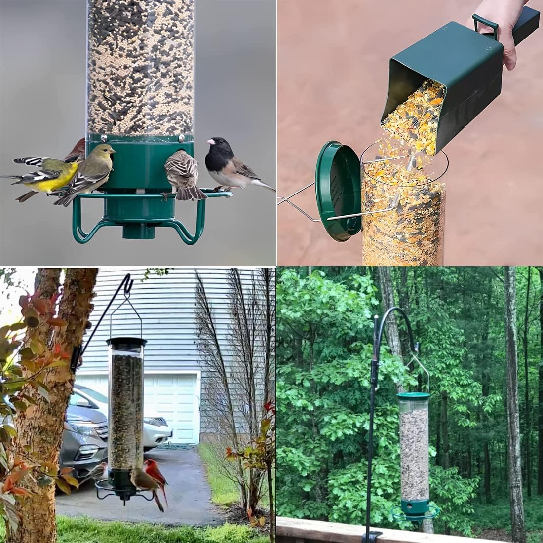 🐦Begrenset tilbud: 50 % RABATT – Stor fuglemater for hagen – slitesterk og ekornsikker