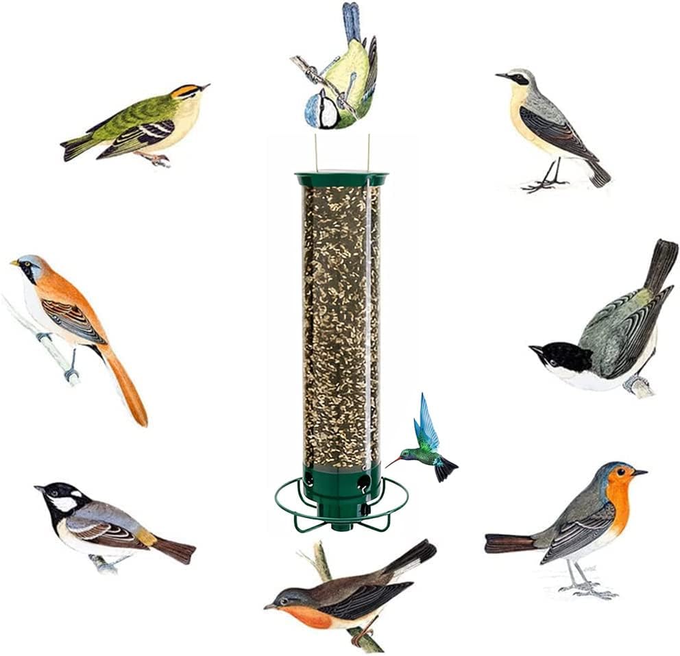 🐦Begrenset tilbud: 50 % RABATT – Stor fuglemater for hagen – slitesterk og ekornsikker