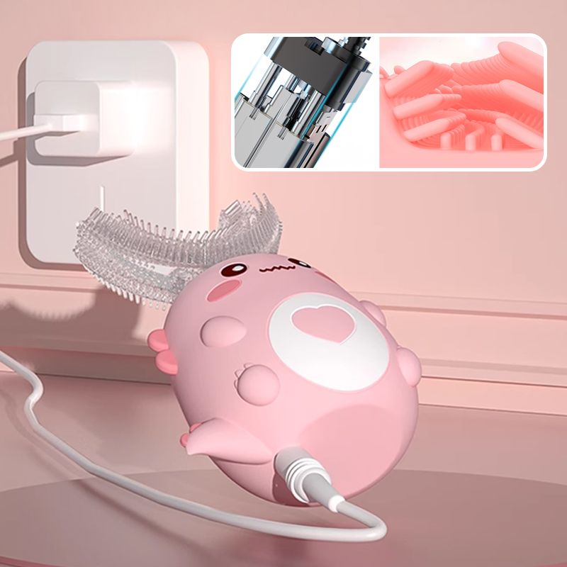 ⏰Populære produkter med 50 % rabatt🦷🪥Smart elektrisk tannbørste i U-form for barn