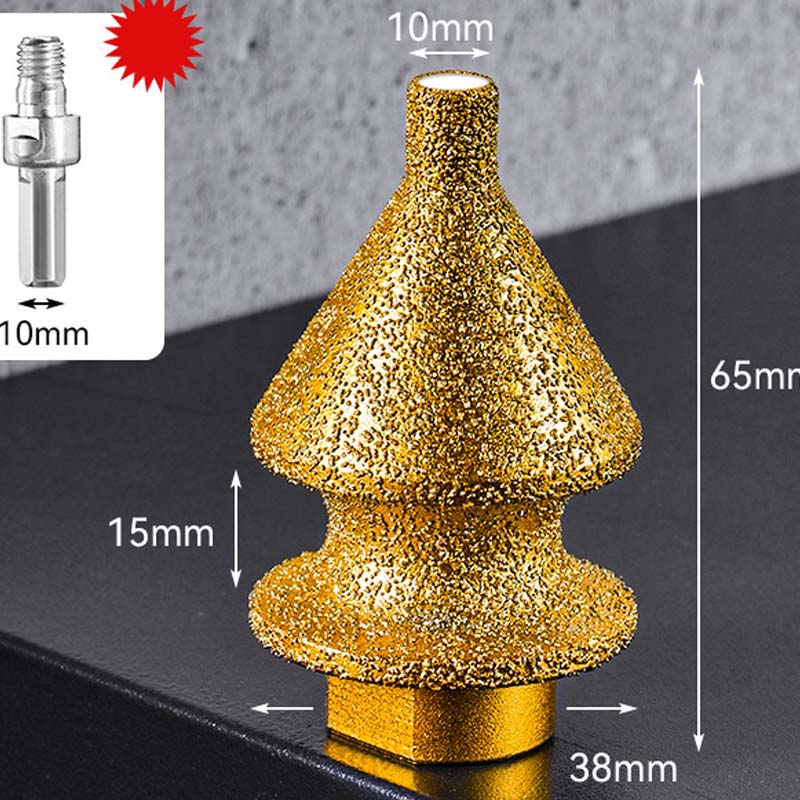 ⚙️ BEGRENSET TID 50 % RABATT! ✨ Diamantfasfres for slipemaskin – Multifunksjon, Loddet diamant, Universal Passform 💎