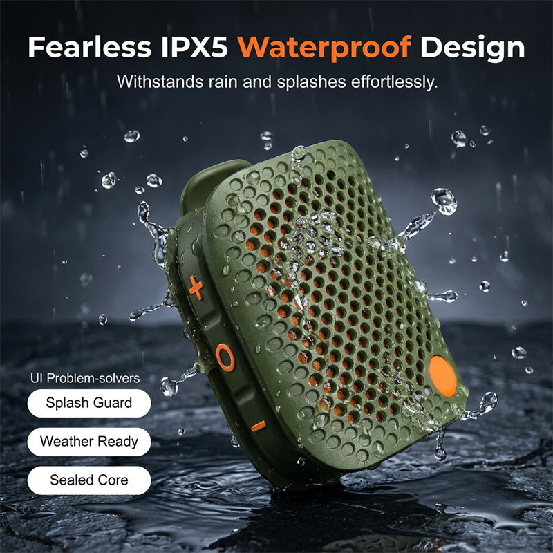 🔊 53 % RABATT I BEGRENSET TID! ✨ Bærbar Bluetooth-høyttaler – TWS-stereo, IPX5-vanntett, kraftig bass 🎵