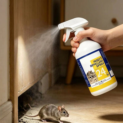 🐭🚫 50 % RABATT! Universell gnageravvisende spray – Plantebasert, luktfri og langvarig – Holder mus, rotter og lignende unna – Perfekt for kjeller, garasje, hage og bil ✨