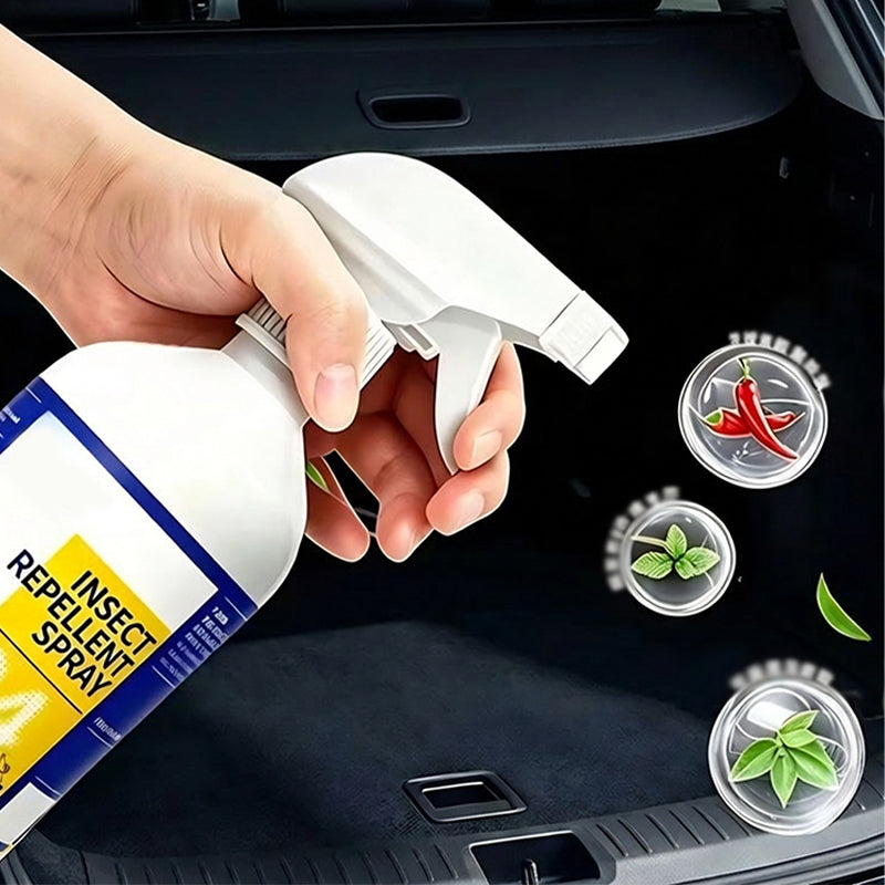 🐭🚫 50 % RABATT! Universell gnageravvisende spray – Plantebasert, luktfri og langvarig – Holder mus, rotter og lignende unna – Perfekt for kjeller, garasje, hage og bil ✨