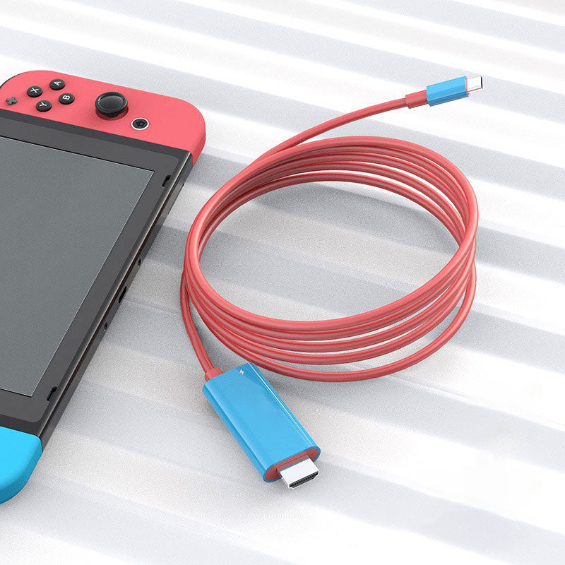 🔥HETT TILBUD🔥 USB-C til HDMI-adapterkabel – Switch, mobil & nettbrett → TV med én kabel! 📱💻📺