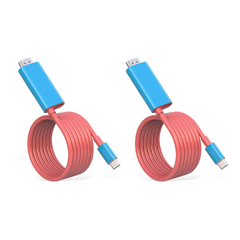 🔥HETT TILBUD🔥 USB-C til HDMI-adapterkabel – Switch, mobil & nettbrett → TV med én kabel! 📱💻📺