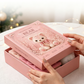 🎀49 % RABATT🎁DIY-kit för lapptäcke i filt: ”Pink Enchanted Forest”