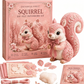 🎀49 % RABATT🎁DIY-kit för lapptäcke i filt: ”Pink Enchanted Forest”