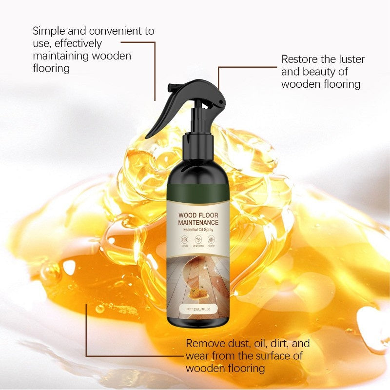 Naturlig bivoks-regenererende spray for vedlikehold av parkettgulv