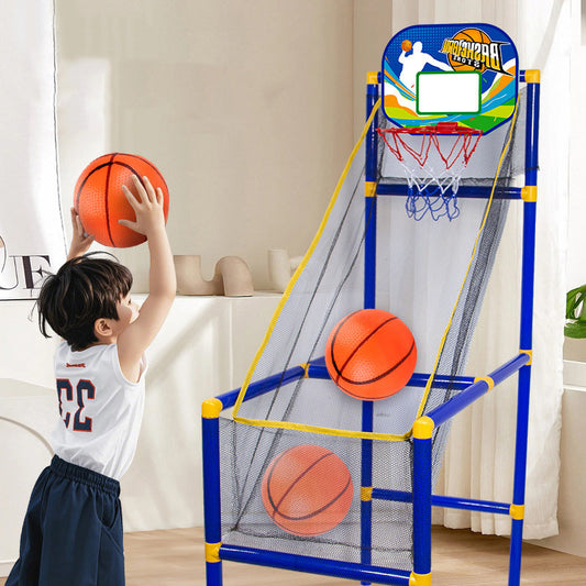 ⏰54 % RABATT NÅ!⛹️Rask levering 🚚💨Innendørs basketball-arkadespill for barn med 4 baller🏀