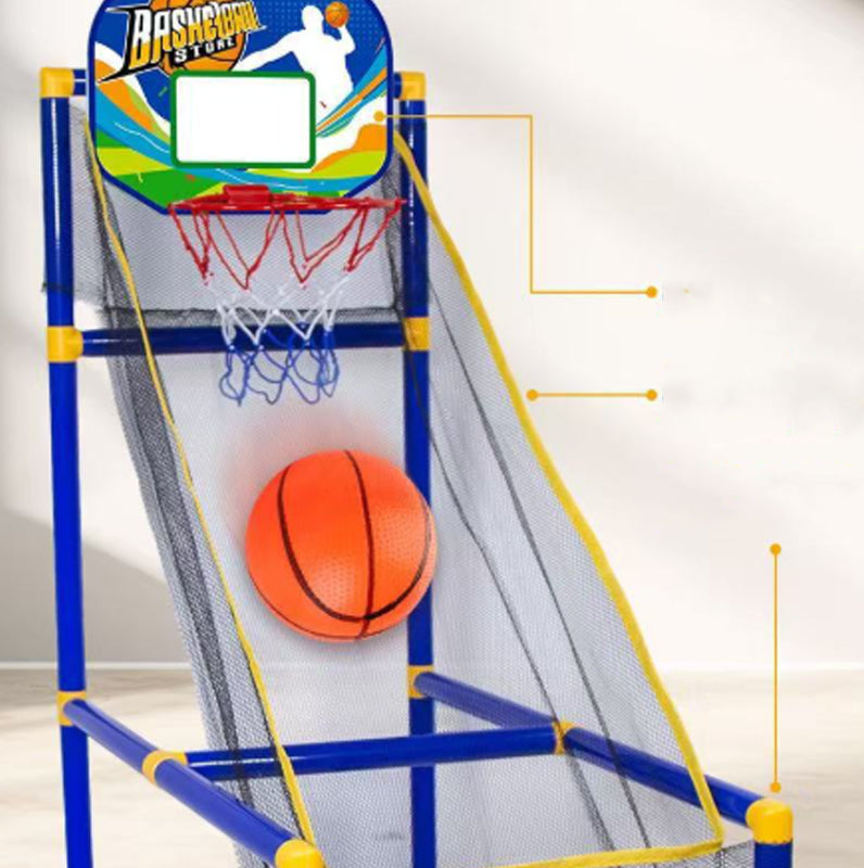 ⏰50 % RABATT NÅ!⛹️Rask levering 🚚💨Innendørs basketball-arkadespill for barn med 4 baller🏀