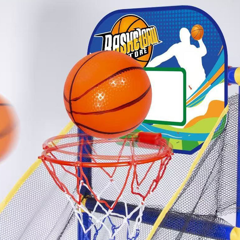 ⏰50 % RABATT NÅ!⛹️Rask levering 🚚💨Innendørs basketball-arkadespill for barn med 4 baller🏀