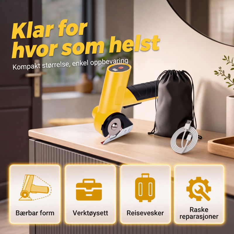 Presisjons trådløs elektrisk kartongskjærer
