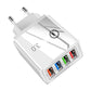 Lad opp 4 enheter på et øyeblikk! Brannsikker USB-hub som ikke blir overopphetet