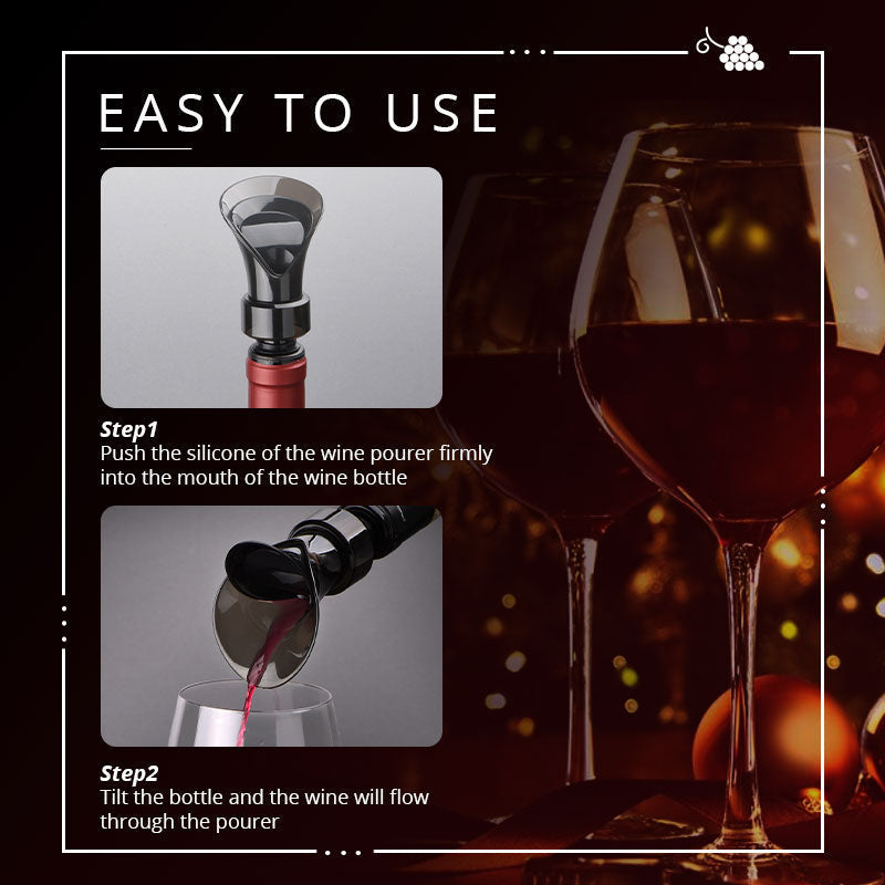 🍷 2-i-1-vinsparer med vakuumpumpe og forsegler – bevarer friskheten og aromaen