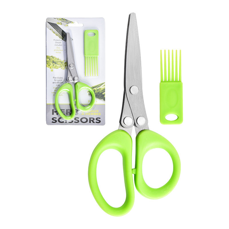 📢📢 50 % RABATT! Urtesaks med flere blader – blader i rustfritt stål og behagelig grep for enkel tilberedning av urter ✂️🌿