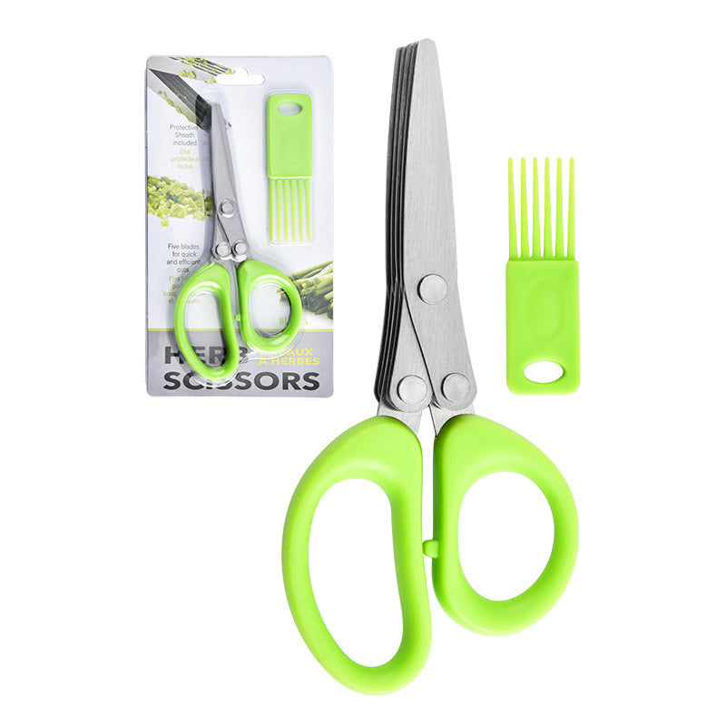 📢📢 50 % RABATT! Urtesaks med flere blader – blader i rustfritt stål og behagelig grep for enkel tilberedning av urter ✂️🌿
